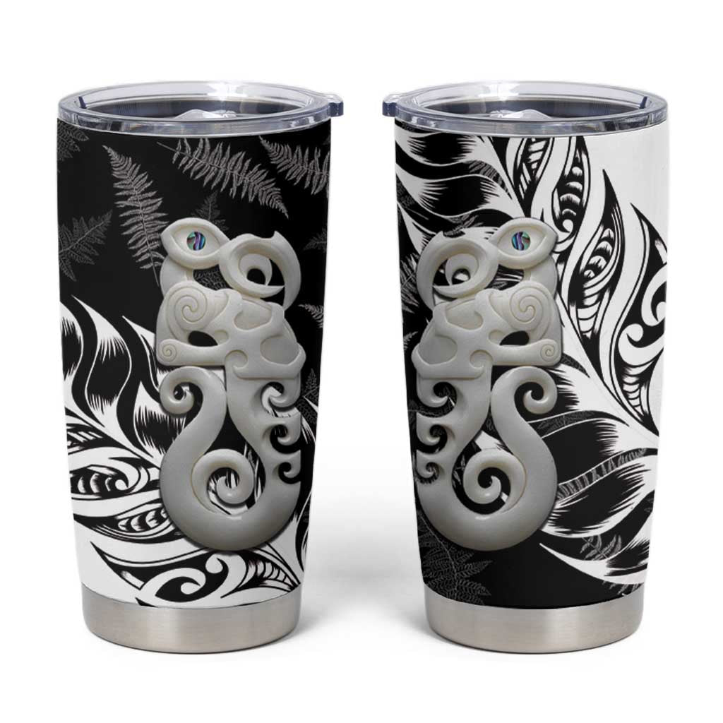 Aotearoa Manaia NZ Maori Silver Fern Tumbler Cup