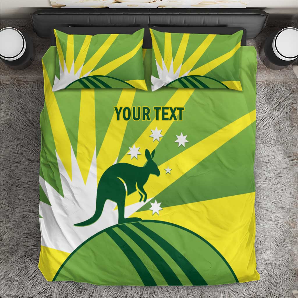 Custom Australia Cricket Bedding Set Go Champions Aussies - Vibe Hoodie Shop