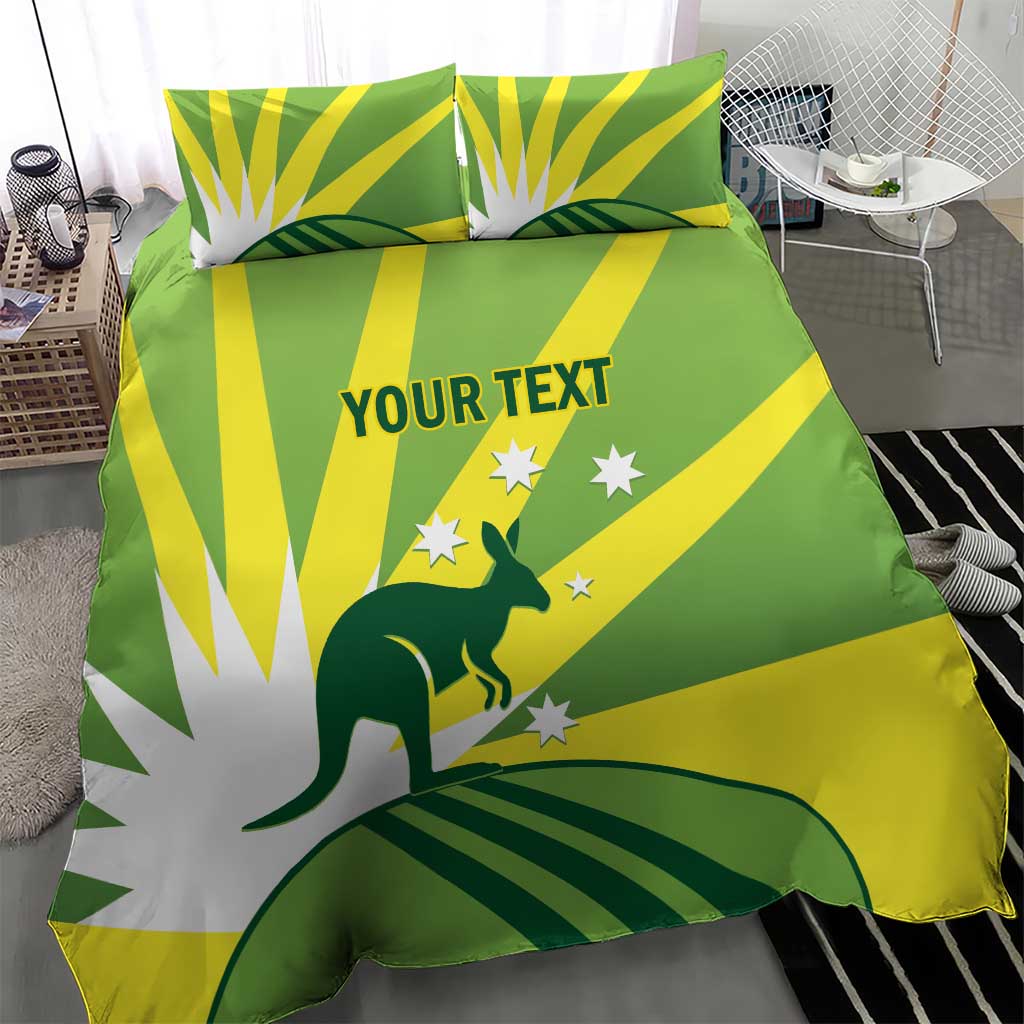 Custom Australia Cricket Bedding Set Go Champions Aussies - Vibe Hoodie Shop