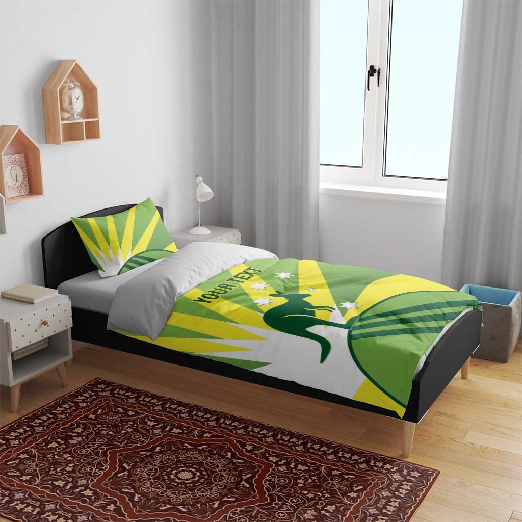 Custom Australia Cricket Bedding Set Go Champions Aussies - Vibe Hoodie Shop