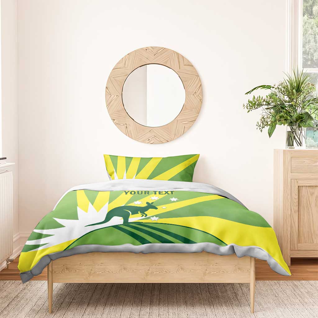 Custom Australia Cricket Bedding Set Go Champions Aussies - Vibe Hoodie Shop