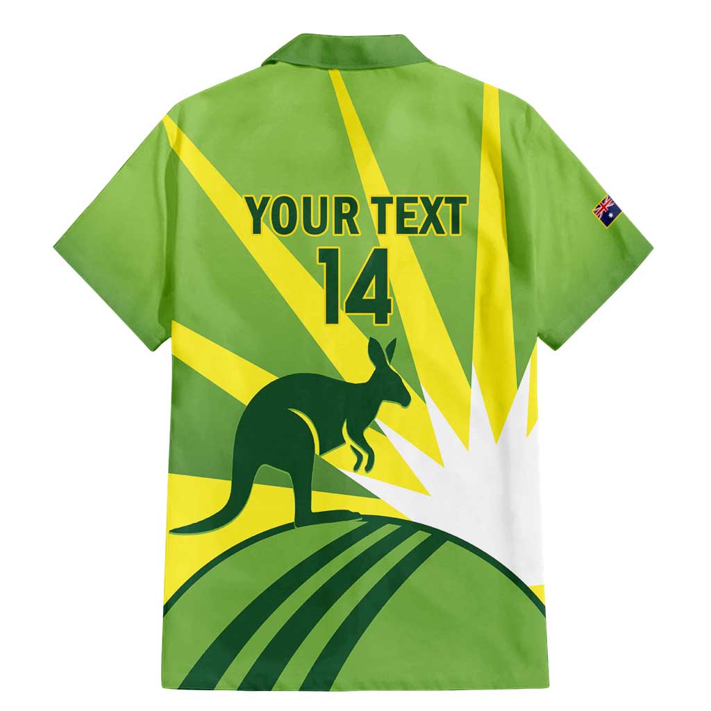 Custom Australia Cricket Family Matching Mermaid Dress and Hawaiian Shirt Go Champions Aussies