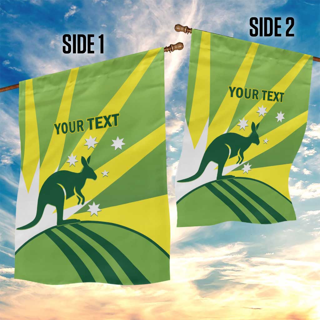 Custom Australia Cricket Garden Flag Go Champions Aussies - Vibe Hoodie Shop