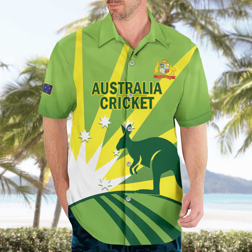 Custom Australia Cricket Hawaiian Shirt Go Champions Aussies - Vibe Hoodie Shop