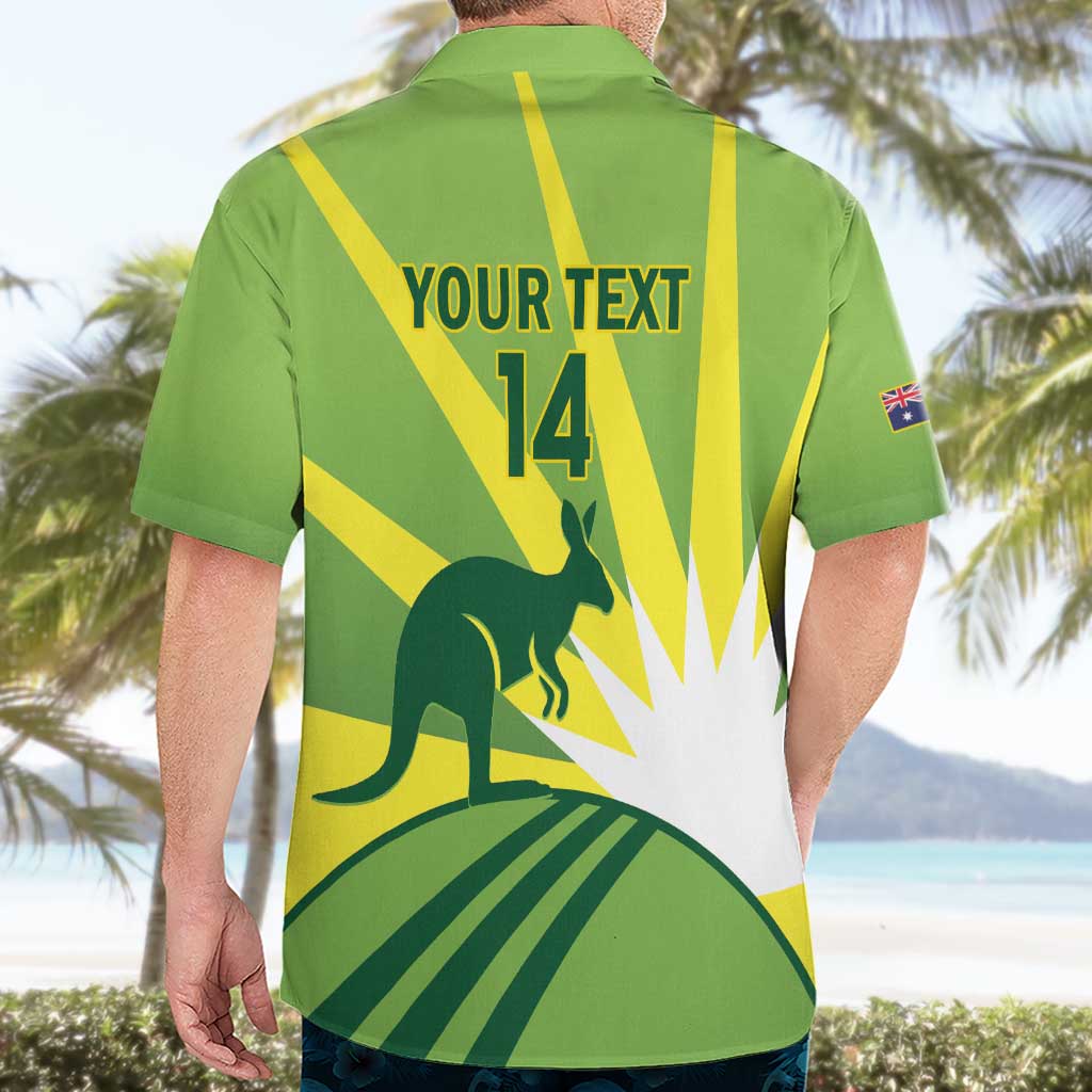 Custom Australia Cricket Hawaiian Shirt Go Champions Aussies - Vibe Hoodie Shop