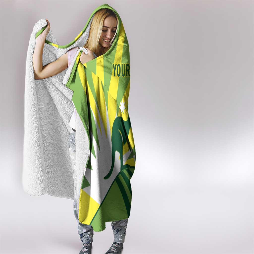 Custom Australia Cricket Hooded Blanket Go Champions Aussies