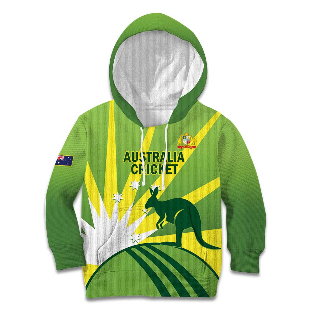 Custom Australia Cricket Kid Hoodie Go Champions Aussies - Vibe Hoodie Shop