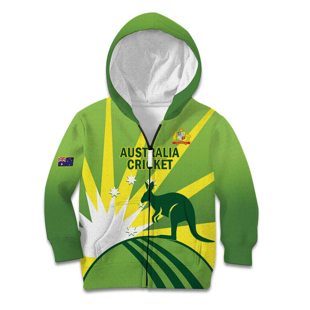 Custom Australia Cricket Kid Hoodie Go Champions Aussies - Vibe Hoodie Shop