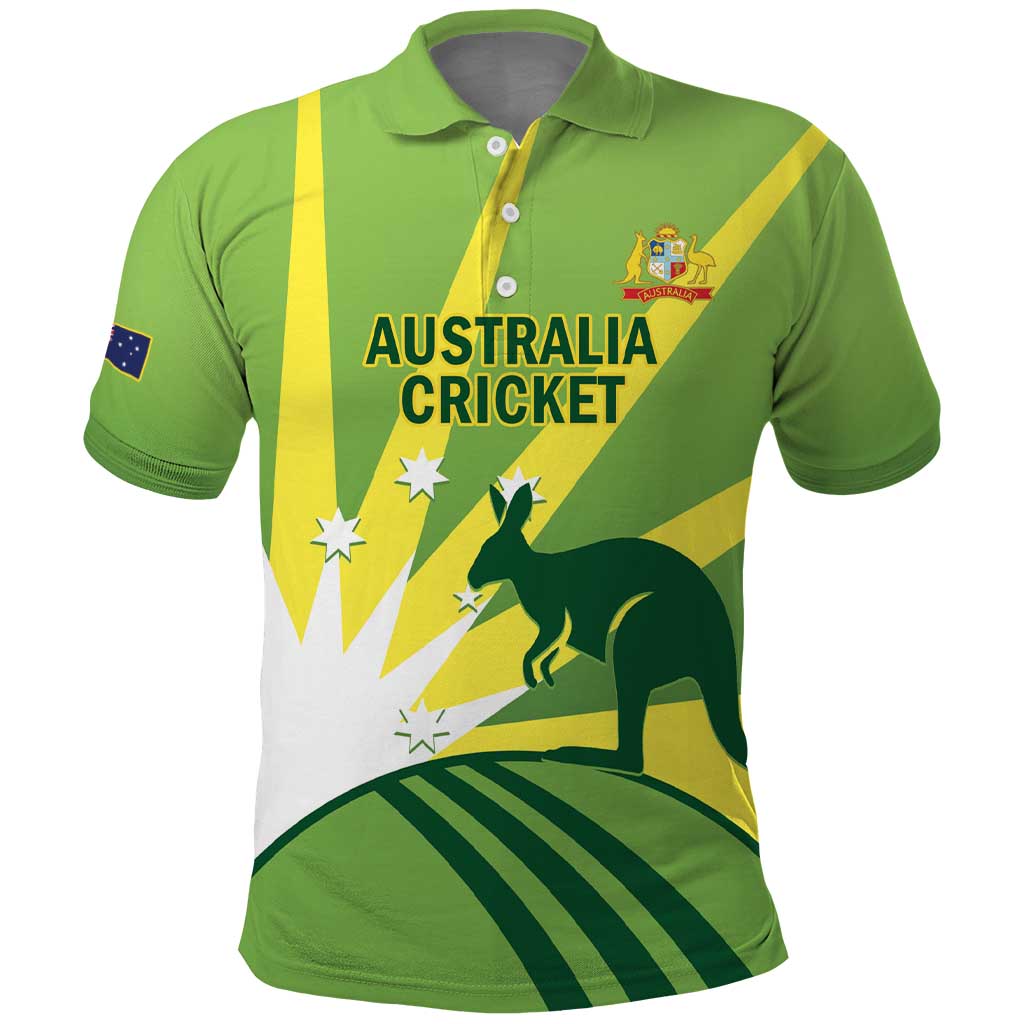 Custom Australia Cricket Polo Shirt Go Champions Aussies - Vibe Hoodie Shop