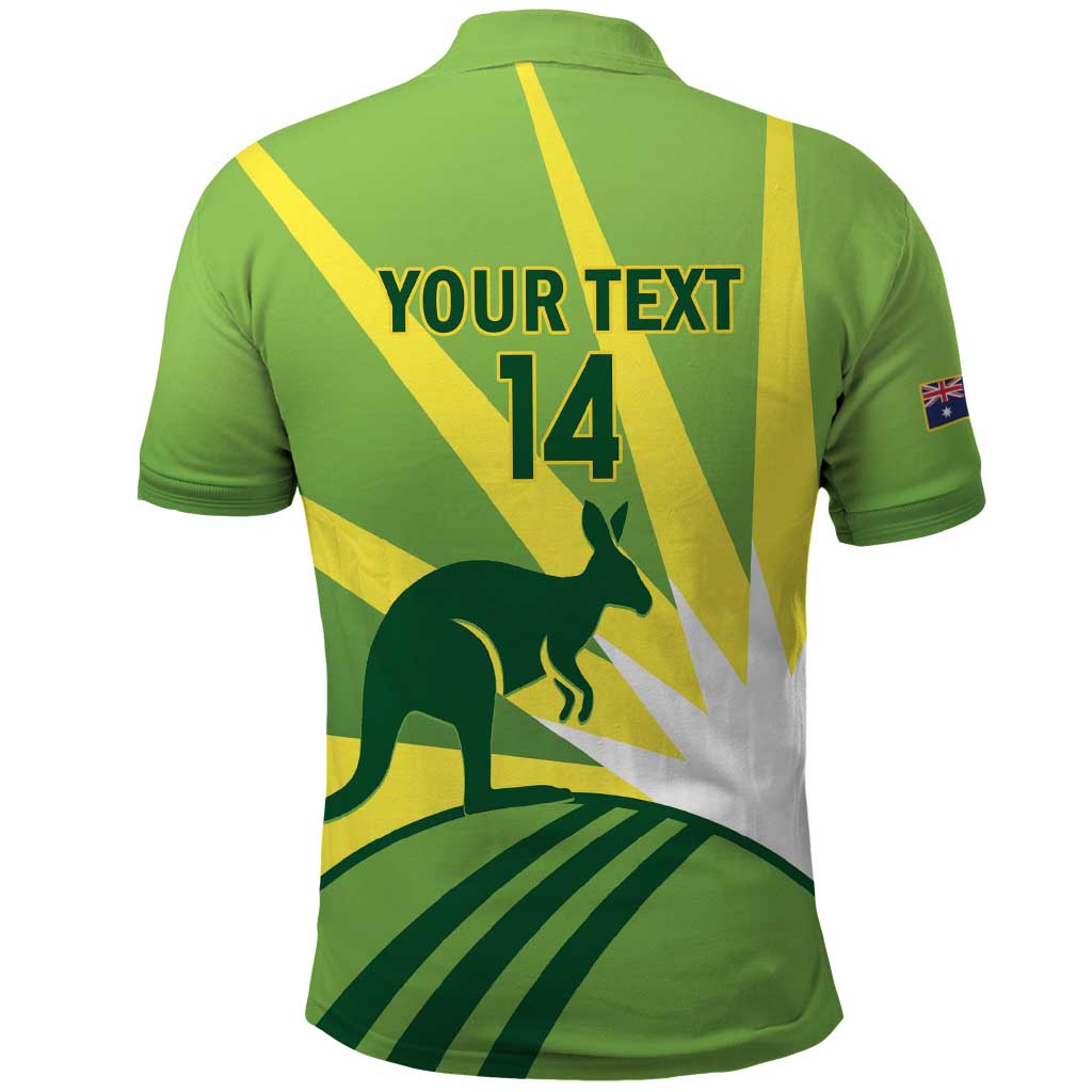 Custom Australia Cricket Polo Shirt Go Champions Aussies - Vibe Hoodie Shop