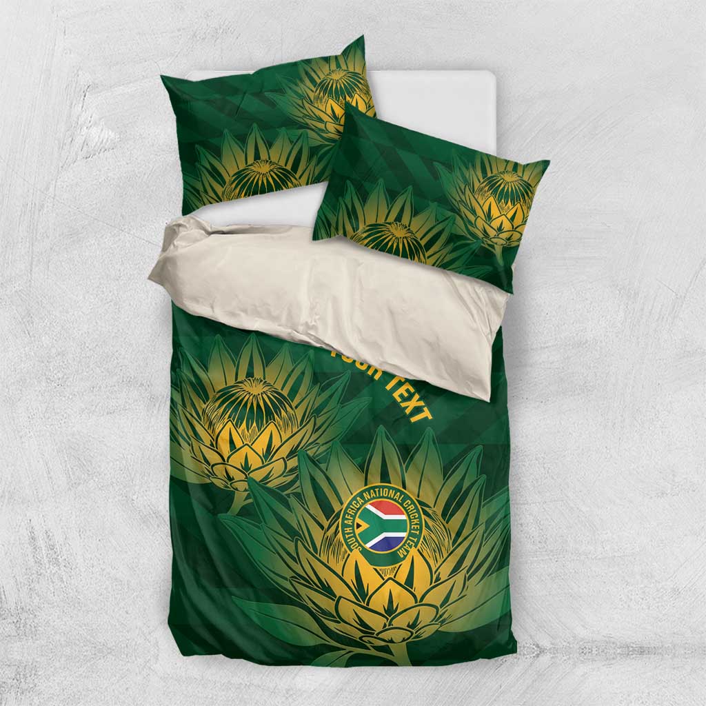 Custom South Africa Cricket Bedding Set Go Champions Proteas - Vibe Hoodie Shop