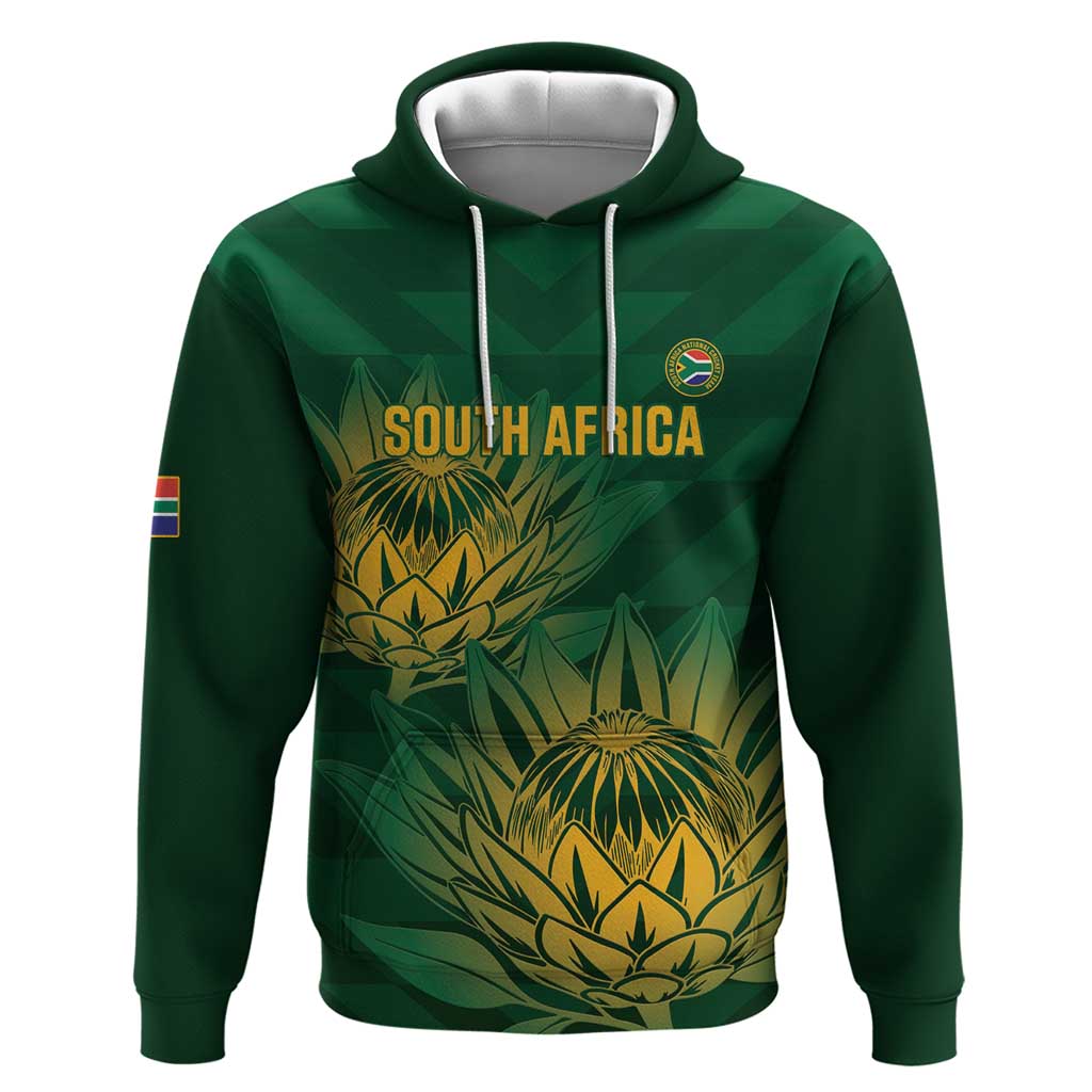 Custom South Africa Cricket Hoodie Go Champions Proteas - Vibe Hoodie Shop