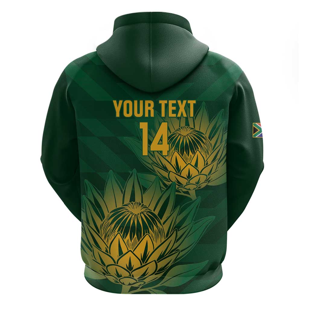 Custom South Africa Cricket Hoodie Go Champions Proteas - Vibe Hoodie Shop