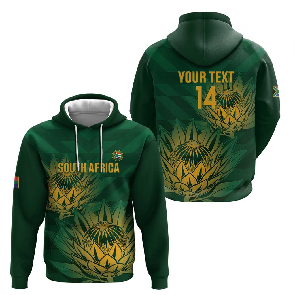 Custom South Africa Cricket Hoodie Go Champions Proteas - Vibe Hoodie Shop