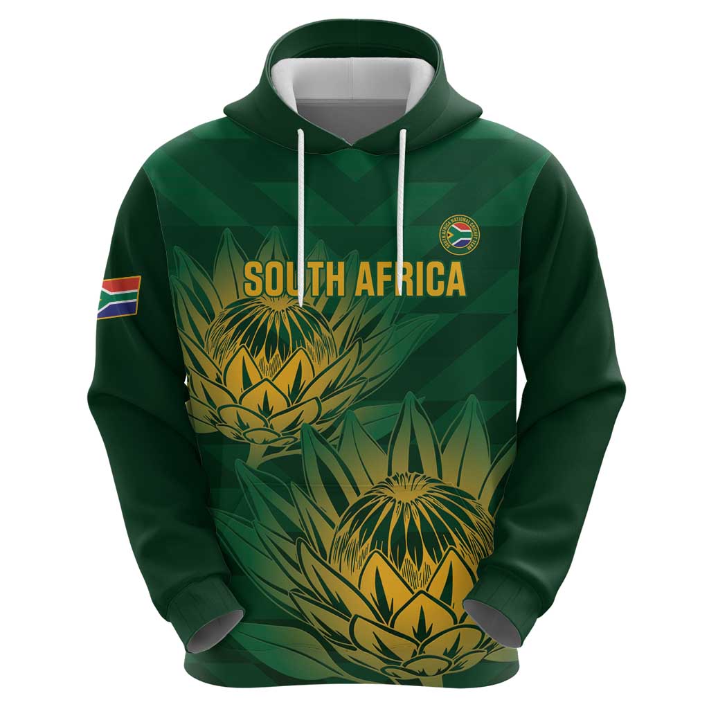 Custom South Africa Cricket Hoodie Go Champions Proteas - Vibe Hoodie Shop