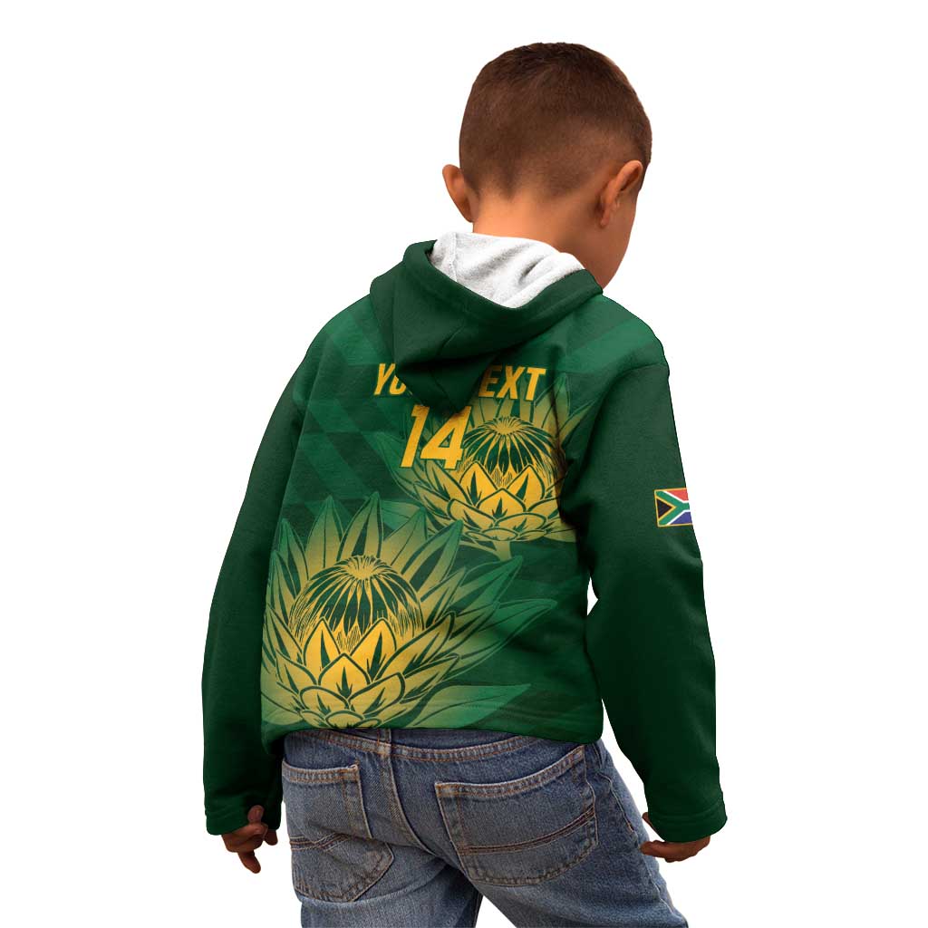 Custom South Africa Cricket Kid Hoodie Go Champions Proteas - Vibe Hoodie Shop