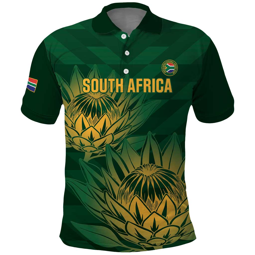 Custom South Africa Cricket Polo Shirt Go Champions Proteas - Vibe Hoodie Shop