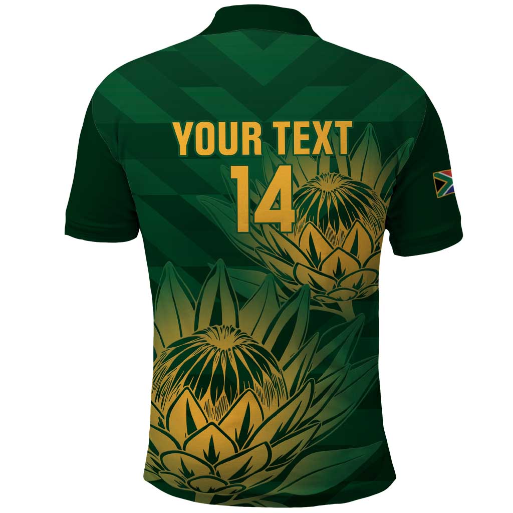 Custom South Africa Cricket Polo Shirt Go Champions Proteas - Vibe Hoodie Shop