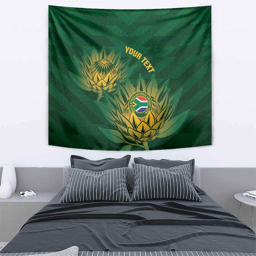 Custom South Africa Cricket Tapestry Go Champions Proteas - Vibe Hoodie Shop