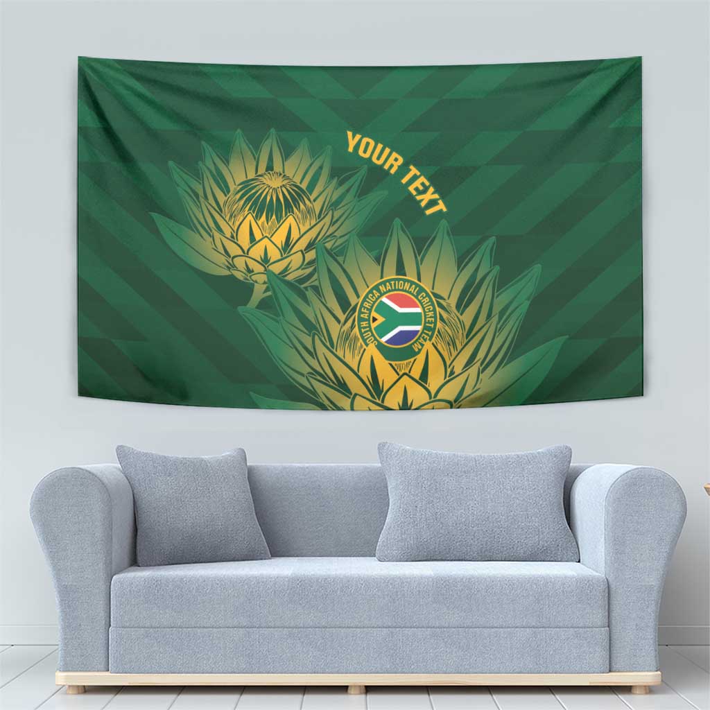 Custom South Africa Cricket Tapestry Go Champions Proteas - Vibe Hoodie Shop