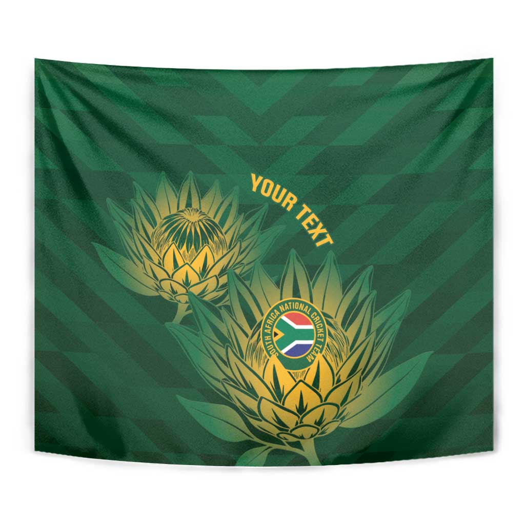 Custom South Africa Cricket Tapestry Go Champions Proteas - Vibe Hoodie Shop