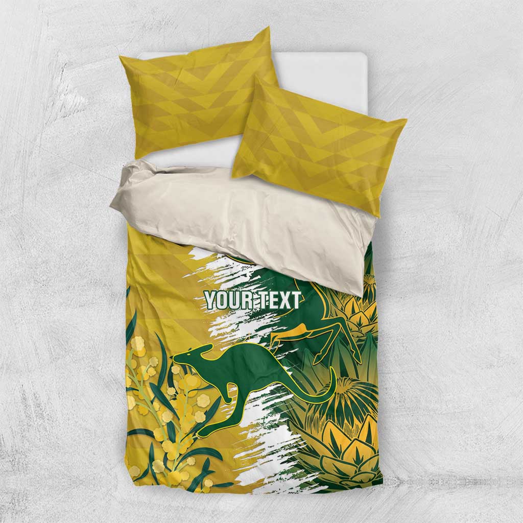 Custom Australia And South Africa Cricket Bedding Set Aussies Proteas Together - Vibe Hoodie Shop