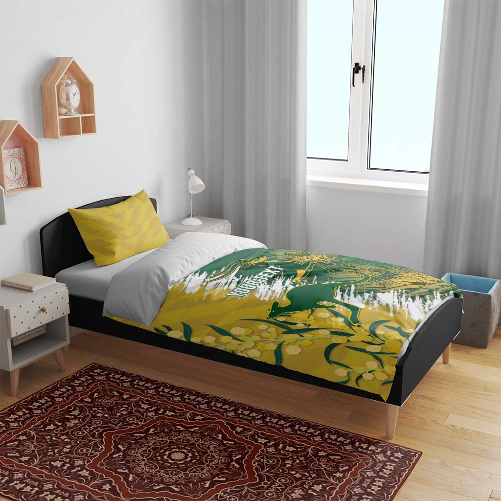 Custom Australia And South Africa Cricket Bedding Set Aussies Proteas Together - Vibe Hoodie Shop
