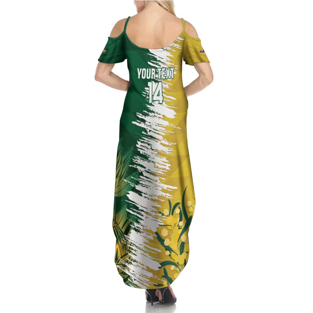 Custom Australia And South Africa Cricket Family Matching Summer Maxi Dress and Hawaiian Shirt Aussies Proteas Together