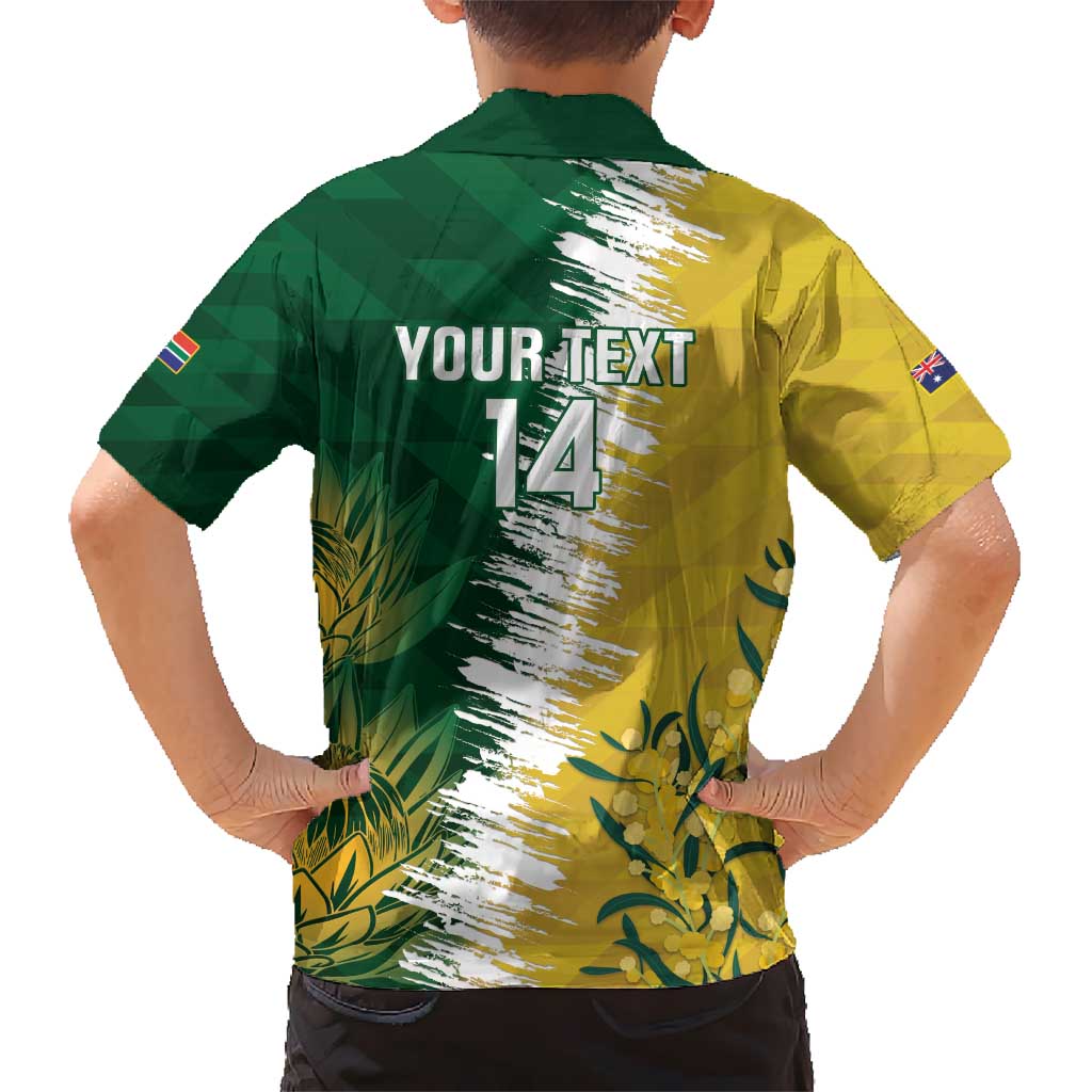 Custom Australia And South Africa Cricket Hawaiian Shirt Aussies Proteas Together - Vibe Hoodie Shop