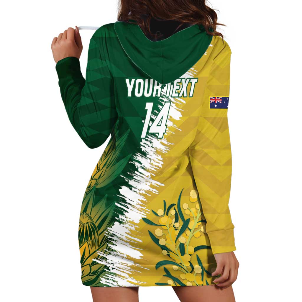 Custom Australia And South Africa Cricket Hoodie Dress Aussies Proteas Together - Vibe Hoodie Shop