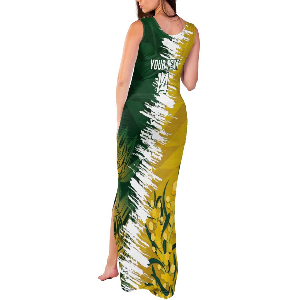 Custom Australia And South Africa Cricket Tank Maxi Dress Aussies Proteas Together