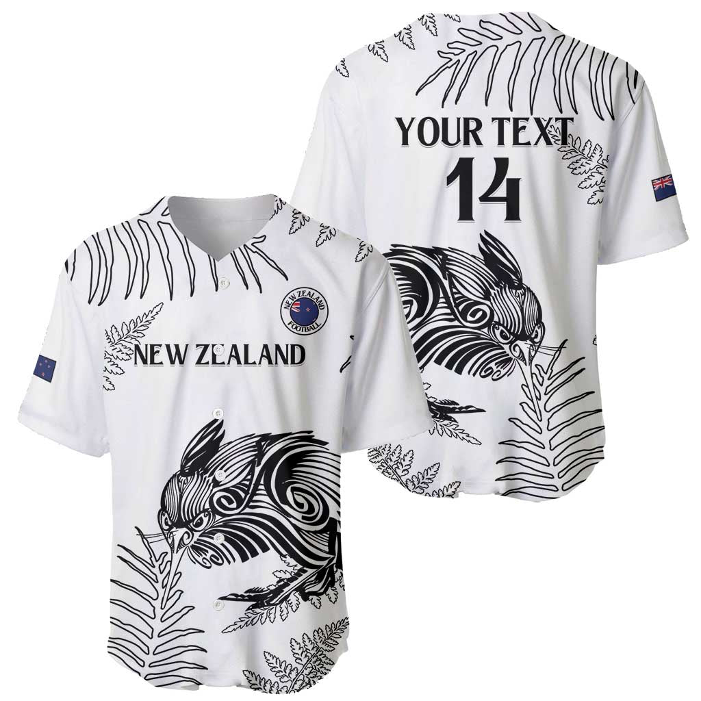 Custom New Zealand Kiwi Football Baseball Jersey Aotearoa Silver Fern - Vibe Hoodie Shop