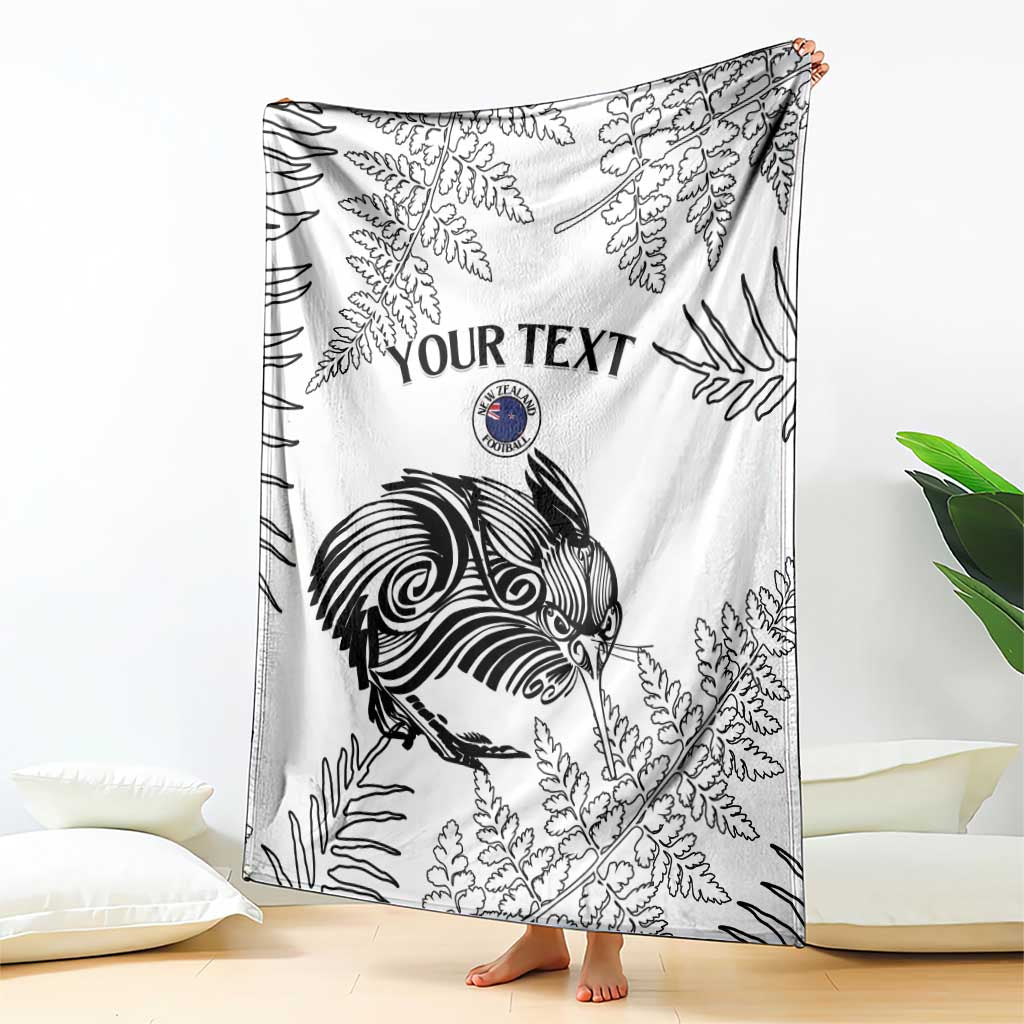 Custom New Zealand Kiwi Football Blanket Aotearoa Silver Fern - Vibe Hoodie Shop