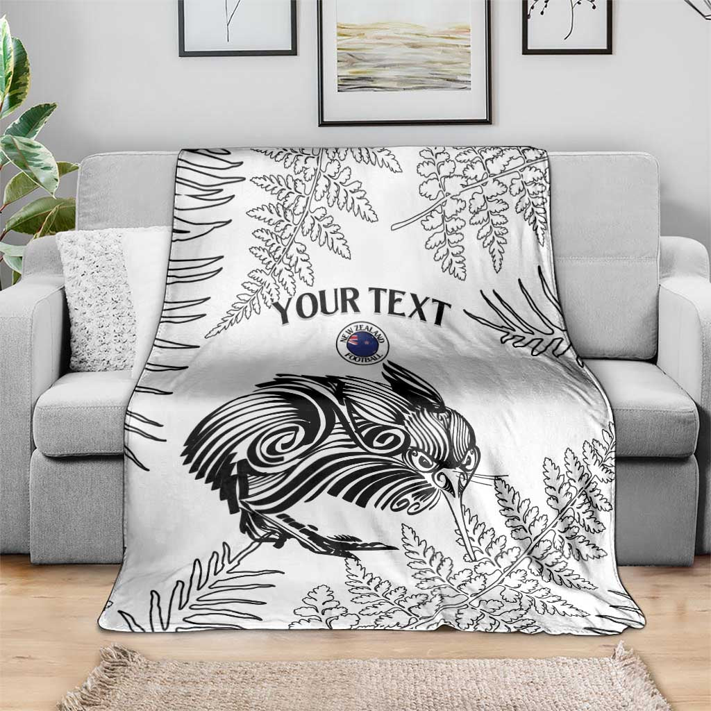 Custom New Zealand Kiwi Football Blanket Aotearoa Silver Fern - Vibe Hoodie Shop
