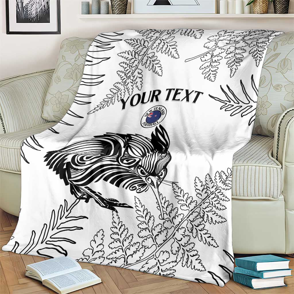 Custom New Zealand Kiwi Football Blanket Aotearoa Silver Fern - Vibe Hoodie Shop