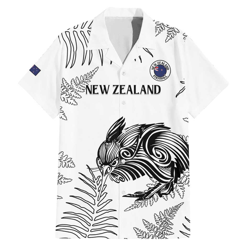 Custom New Zealand Kiwi Football Family Matching Mermaid Dress and Hawaiian Shirt Aotearoa Silver Fern