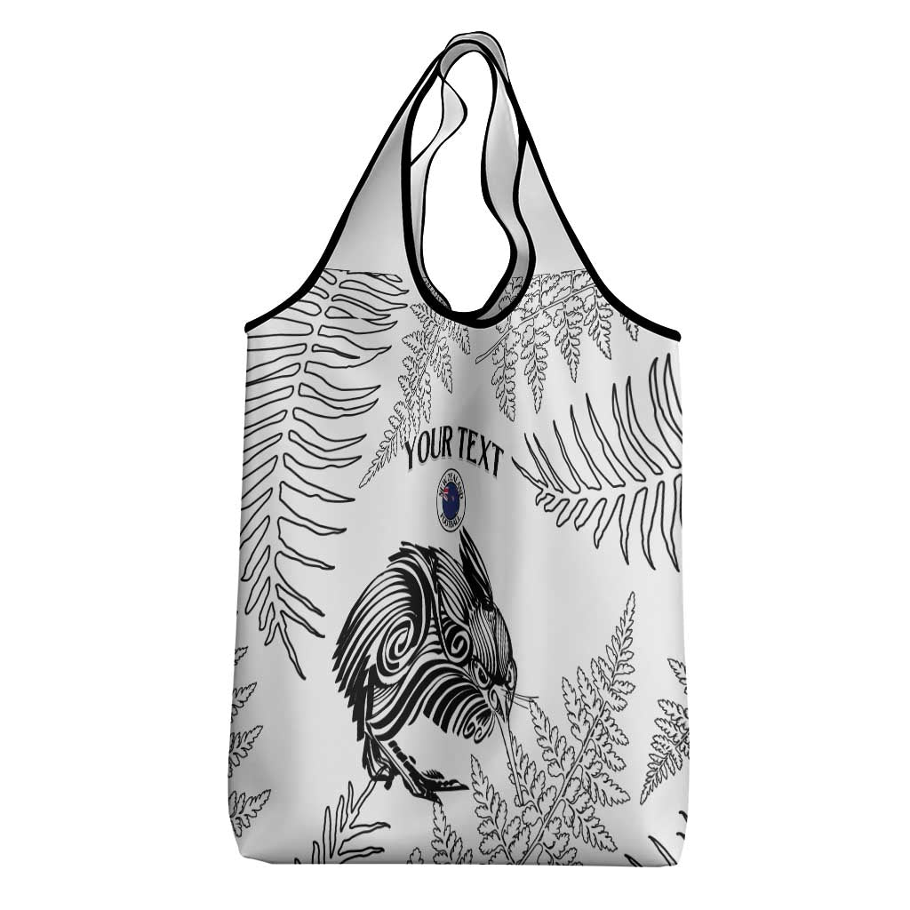 Custom New Zealand Kiwi Football Grocery Bag Aotearoa Silver Fern