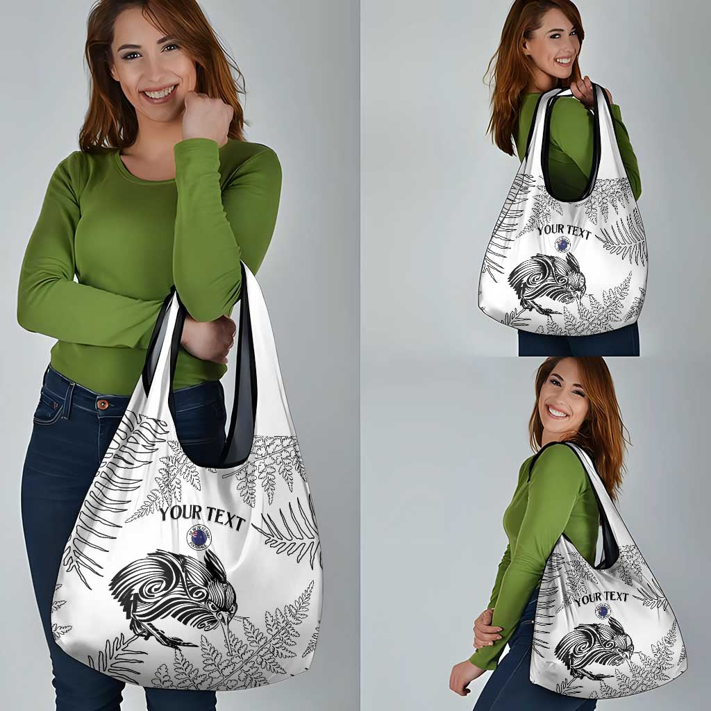 Custom New Zealand Kiwi Football Grocery Bag Aotearoa Silver Fern