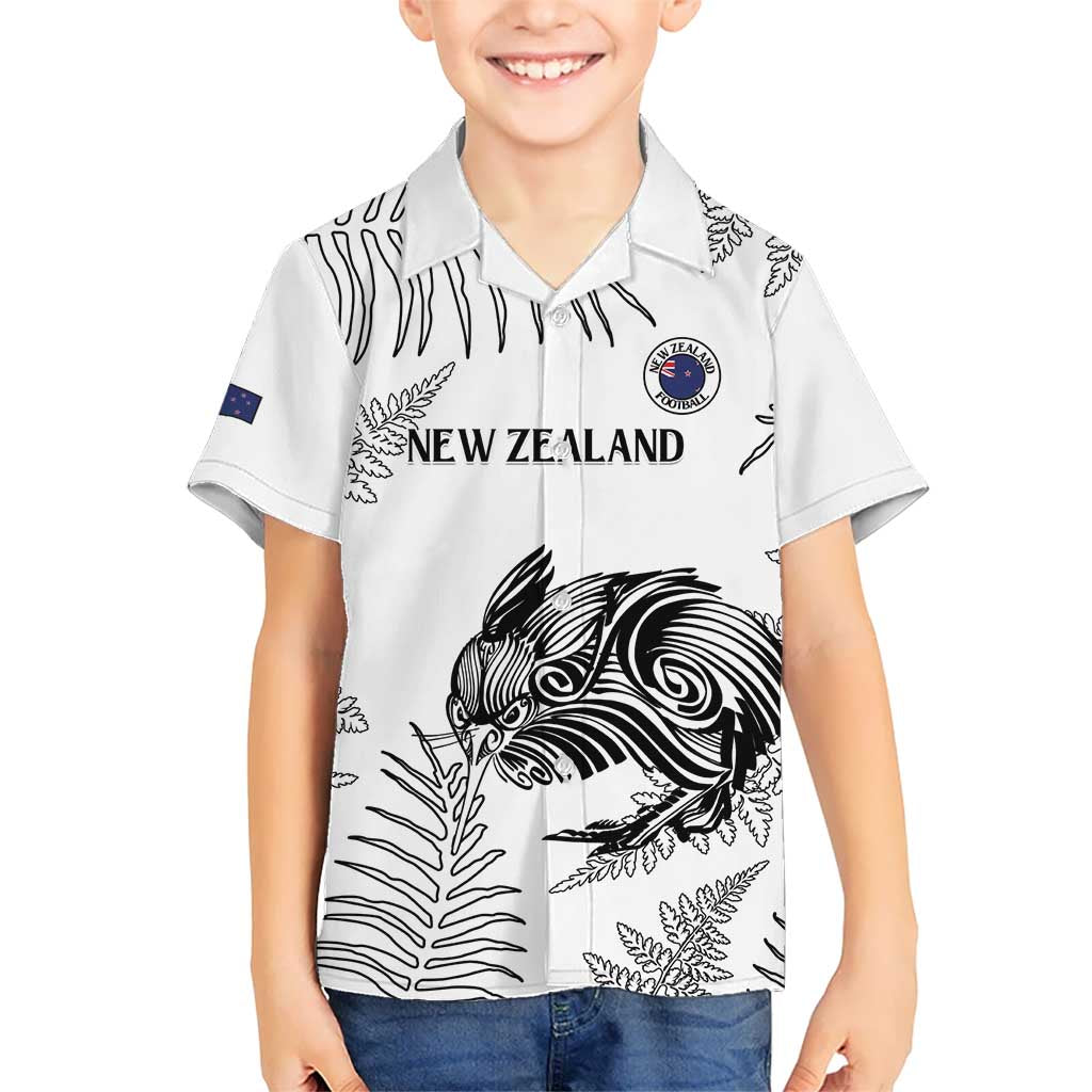 Custom New Zealand Kiwi Football Hawaiian Shirt Aotearoa Silver Fern - Vibe Hoodie Shop