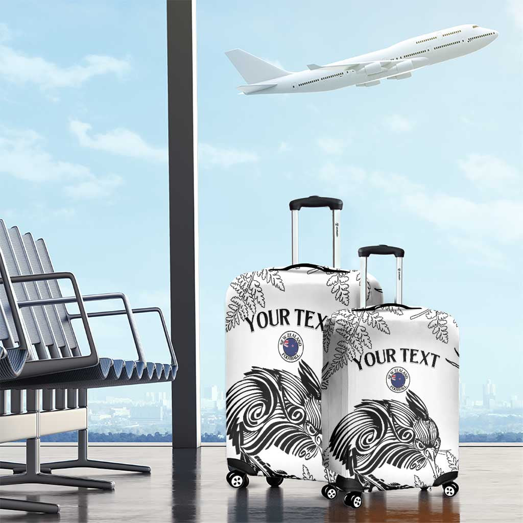 Custom New Zealand Kiwi Football Luggage Cover Aotearoa Silver Fern - Vibe Hoodie Shop