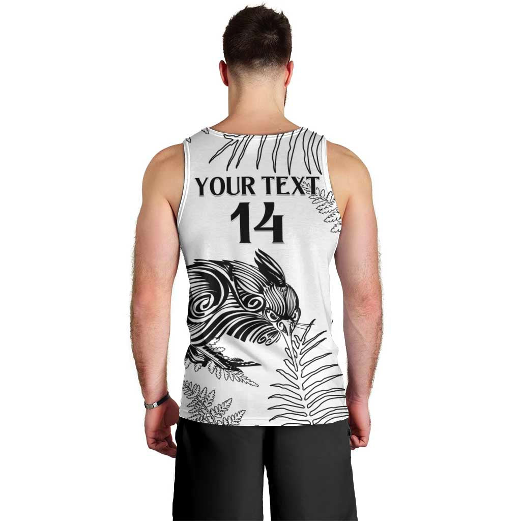 Custom New Zealand Kiwi Football Men Tank Top Aotearoa Silver Fern - Vibe Hoodie Shop