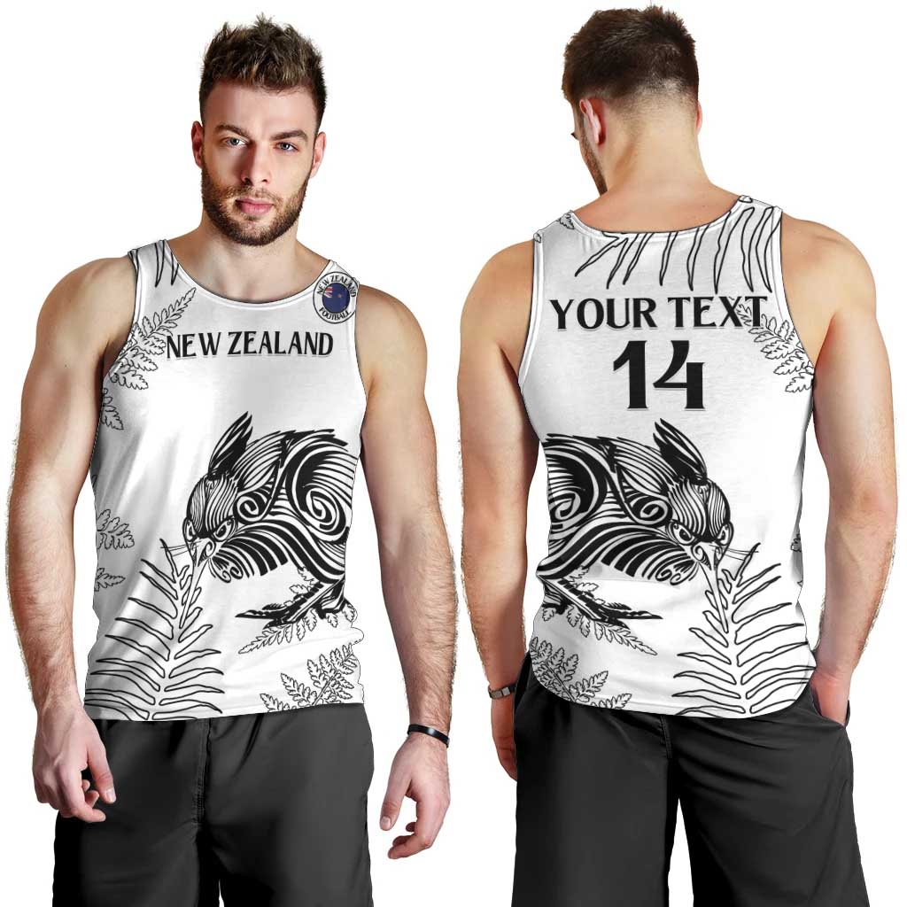 Custom New Zealand Kiwi Football Men Tank Top Aotearoa Silver Fern - Vibe Hoodie Shop