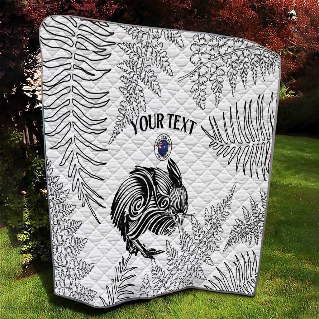 Custom New Zealand Kiwi Football Quilt Aotearoa Silver Fern - Vibe Hoodie Shop