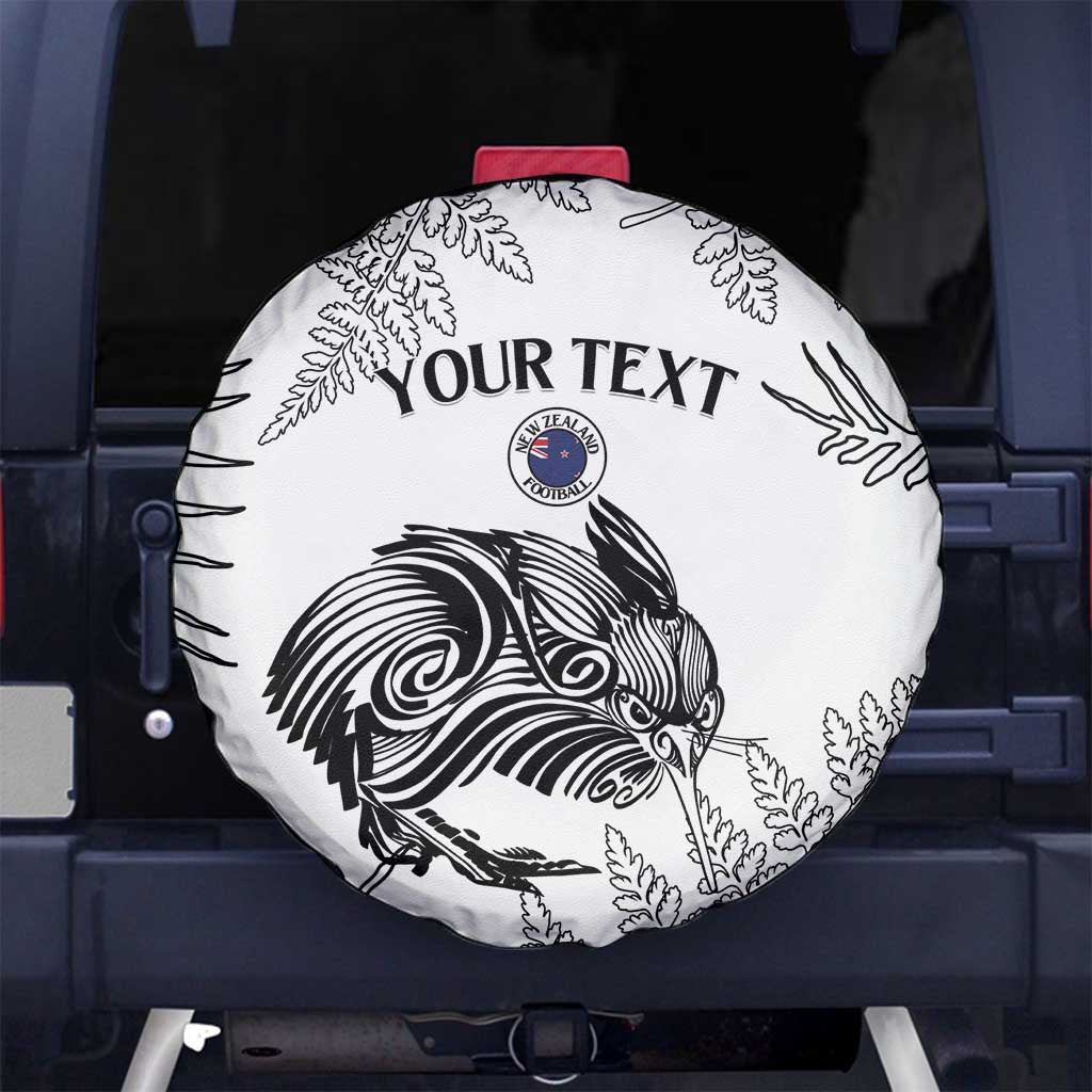 Custom New Zealand Kiwi Football Spare Tire Cover Aotearoa Silver Fern - Vibe Hoodie Shop