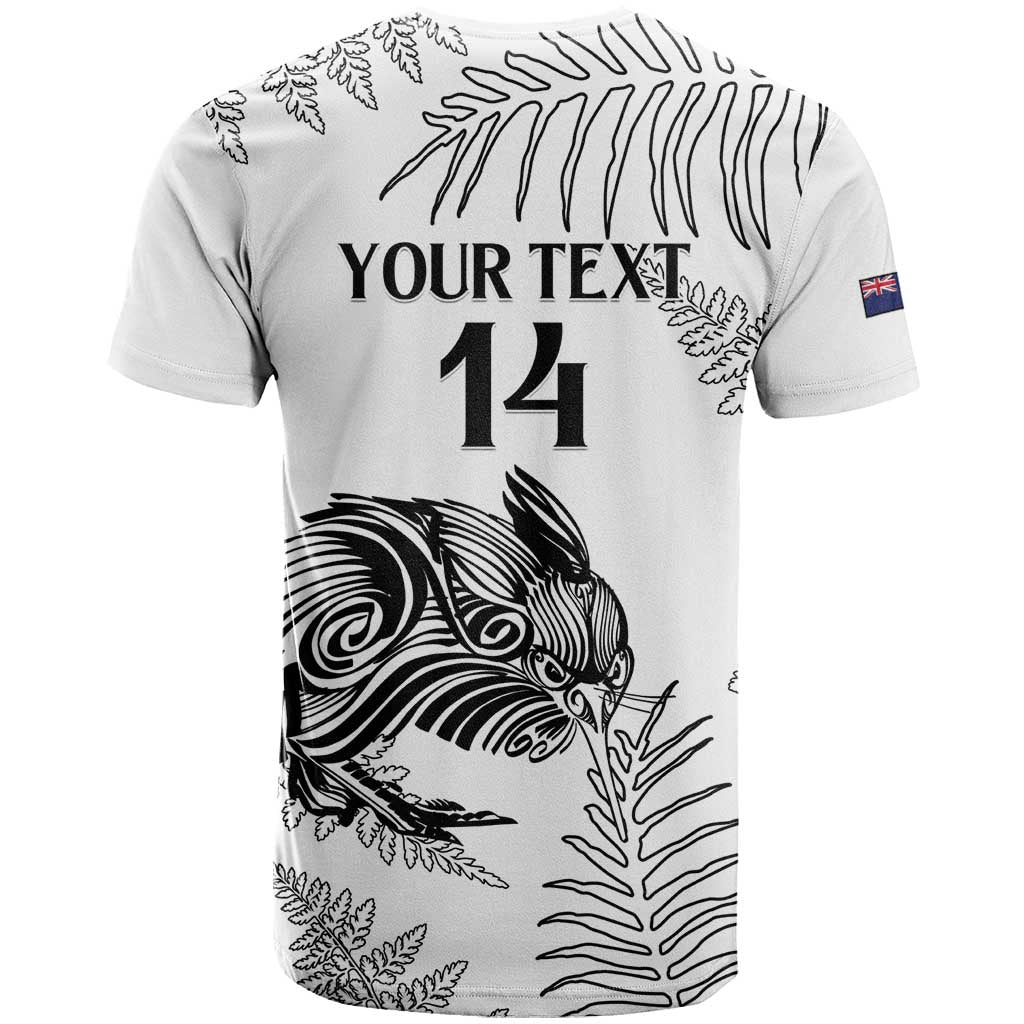 Custom New Zealand Kiwi Football T Shirt Aotearoa Silver Fern - Vibe Hoodie Shop