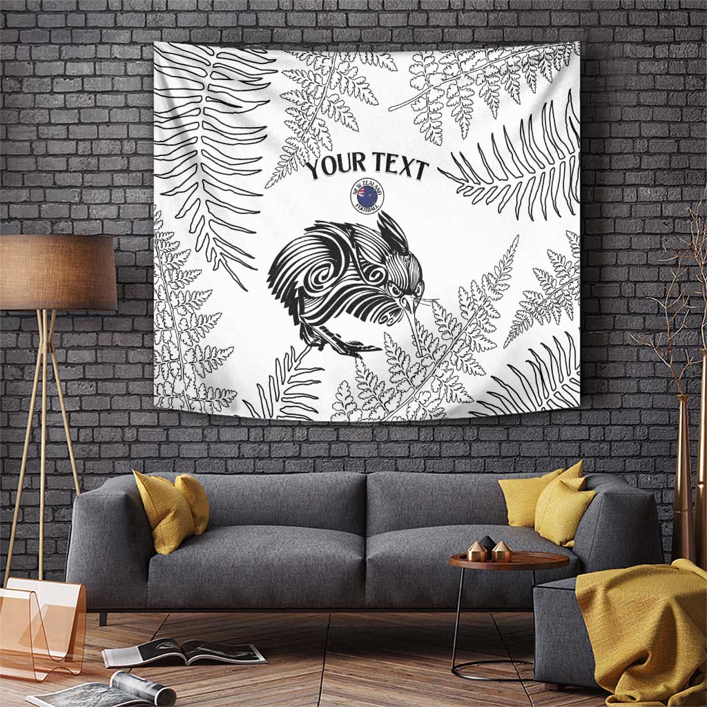 Custom New Zealand Kiwi Football Tapestry Aotearoa Silver Fern - Vibe Hoodie Shop