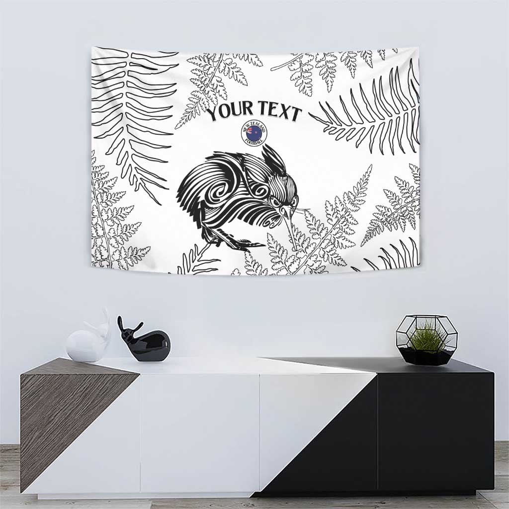 Custom New Zealand Kiwi Football Tapestry Aotearoa Silver Fern - Vibe Hoodie Shop