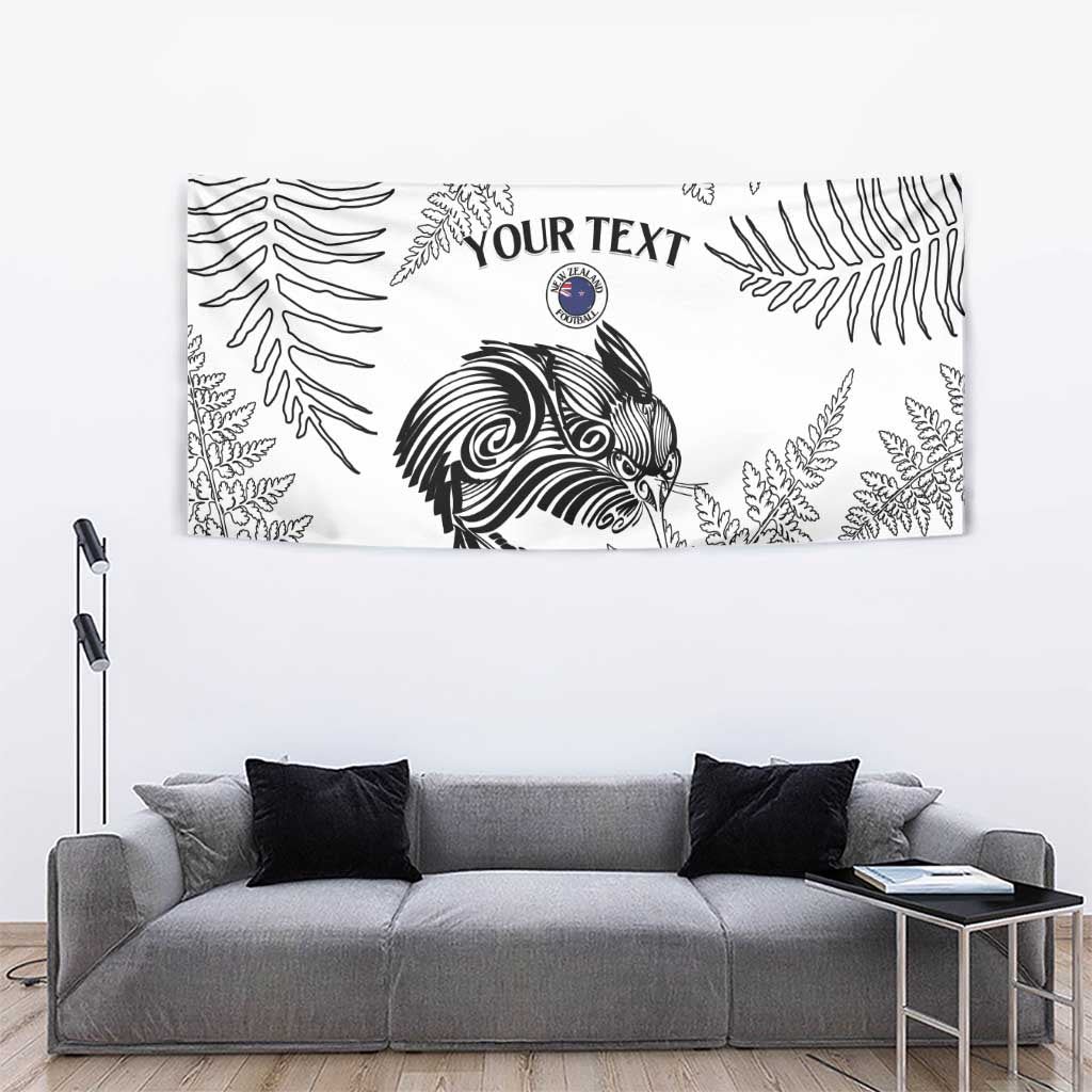 Custom New Zealand Kiwi Football Tapestry Aotearoa Silver Fern - Vibe Hoodie Shop