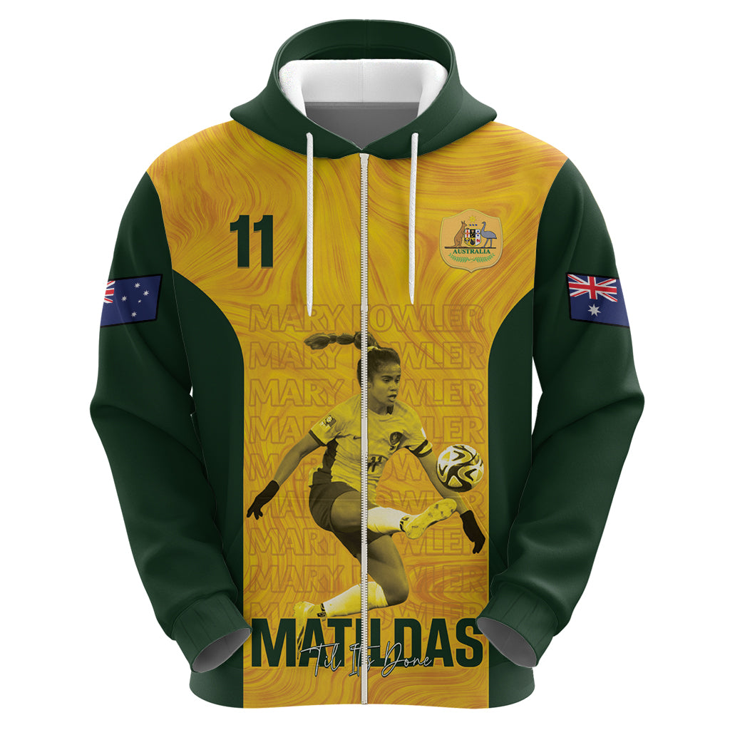 Australia Soccer Hoodie Fowler Matildas - Gold Marble - Vibe Hoodie Shop