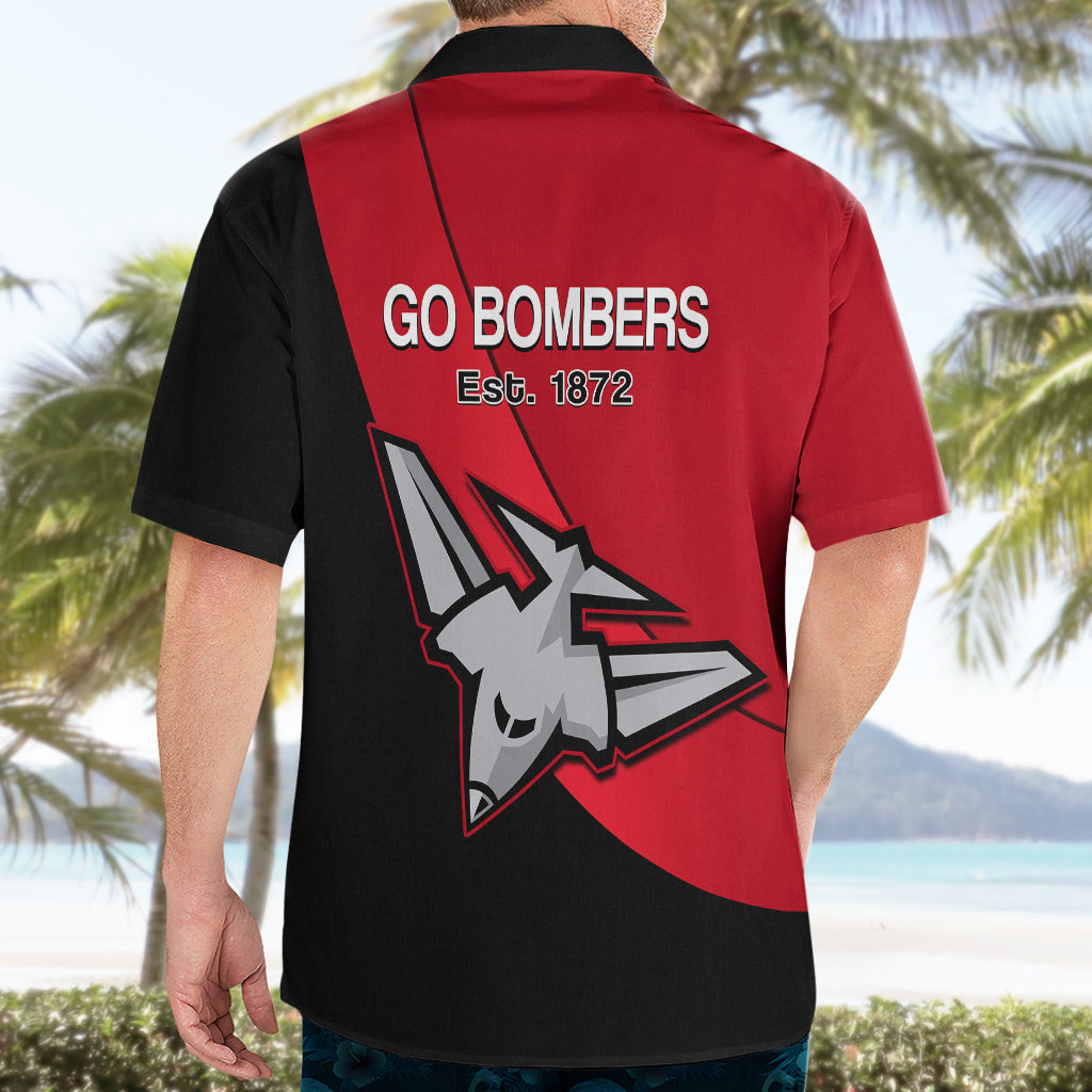 Essendon Football 2023 Hawaiian Shirt Go Bombers Simple Style - Vibe Hoodie Shop